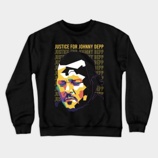 justice for johnny depp on wpap style 2 Crewneck Sweatshirt